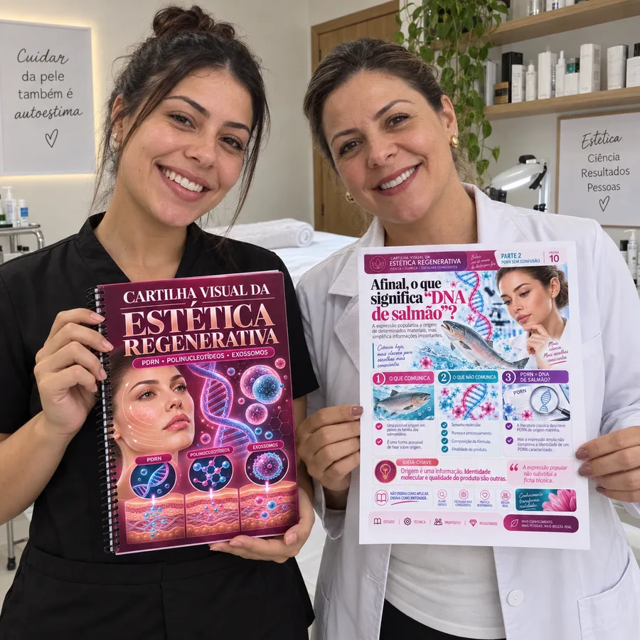 Cartilha Visual da Estética Regenerativa no celular, tablet e computador